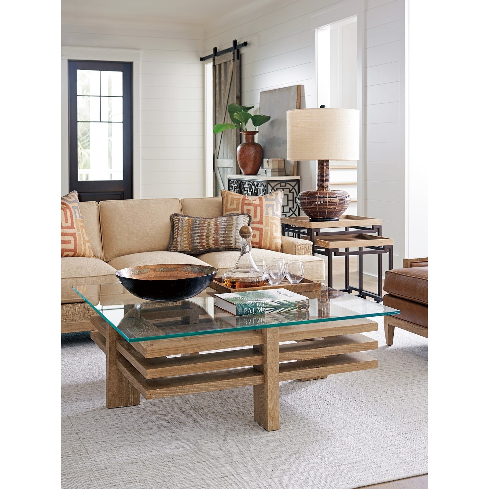 Tommy Bahama Home Los Altos 566945C Calcutta Square Contemporary